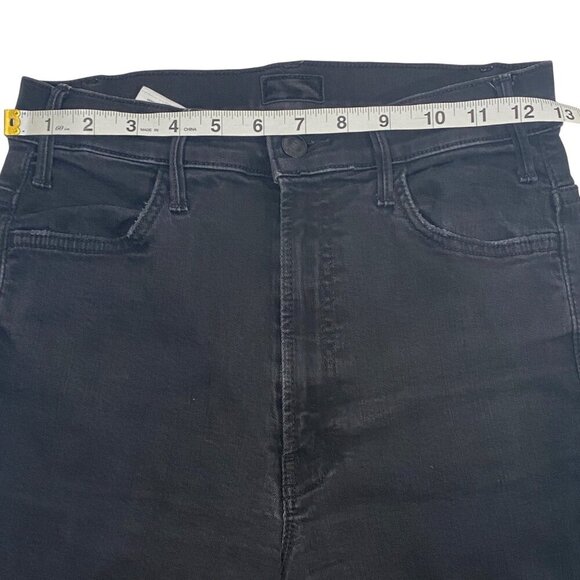 Mother The Hustler Ankle Fray Jeans in Not Guilty washed black women’s 27 - Picture 12 of 16